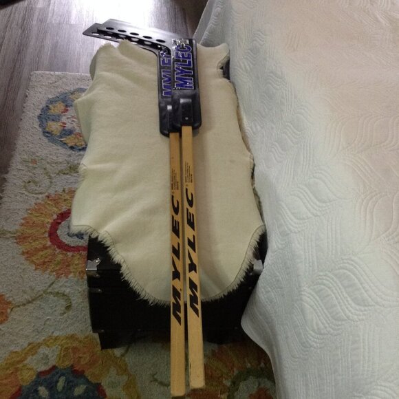 VTG Set (2) Mylec (RARE) Hockey Sticks, Street Wood Sticks. Athletics, NHL, Goal - Picture 2 of 5